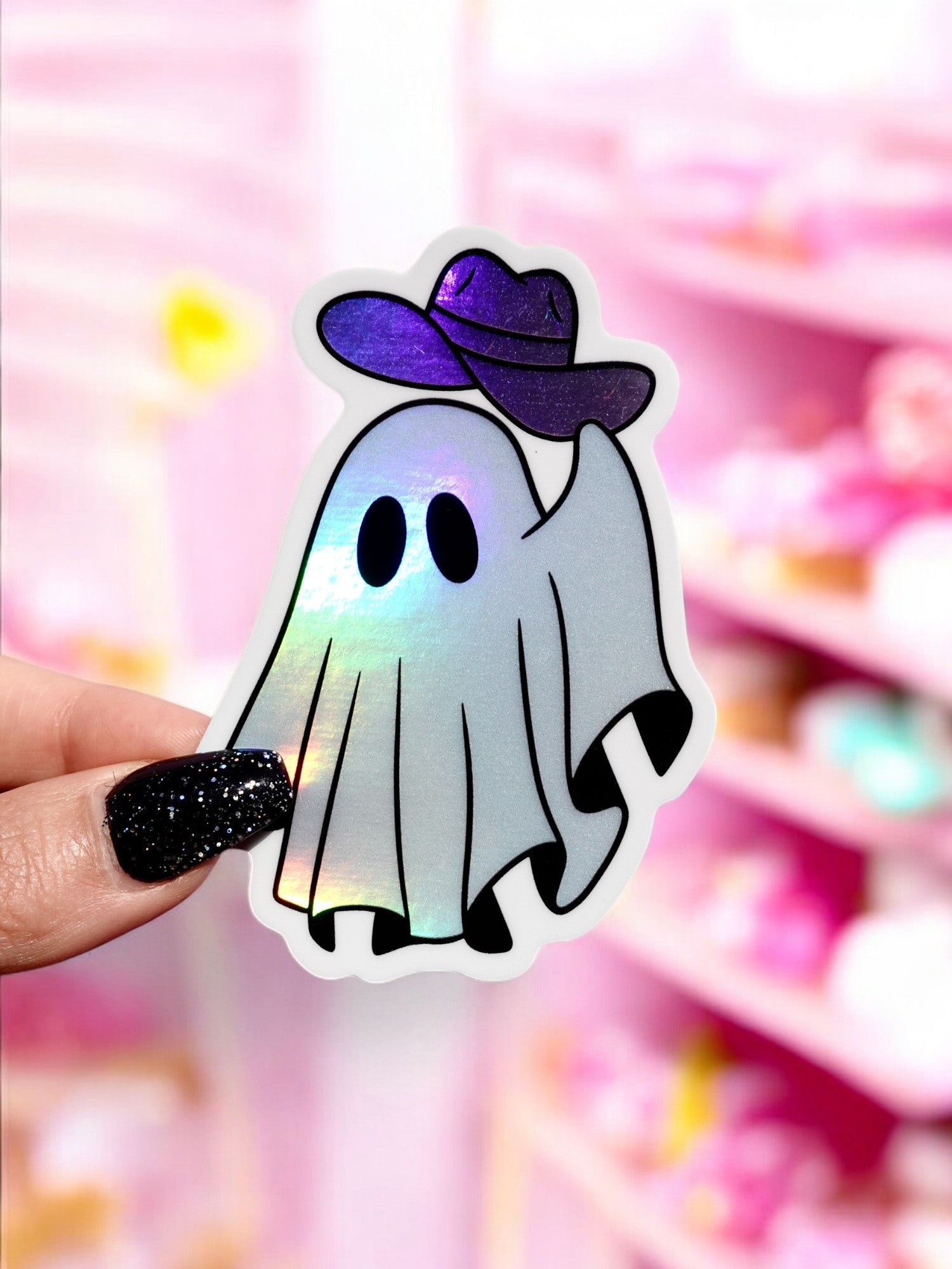 Howdy Ghostie Halloween Sticker - UntamedEgo LLC.