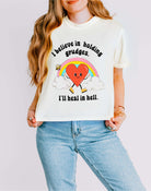 I Believe In Holding Grudges I'll Heal In Hell Women's Boxy Cropped Tee - UntamedEgo LLC.