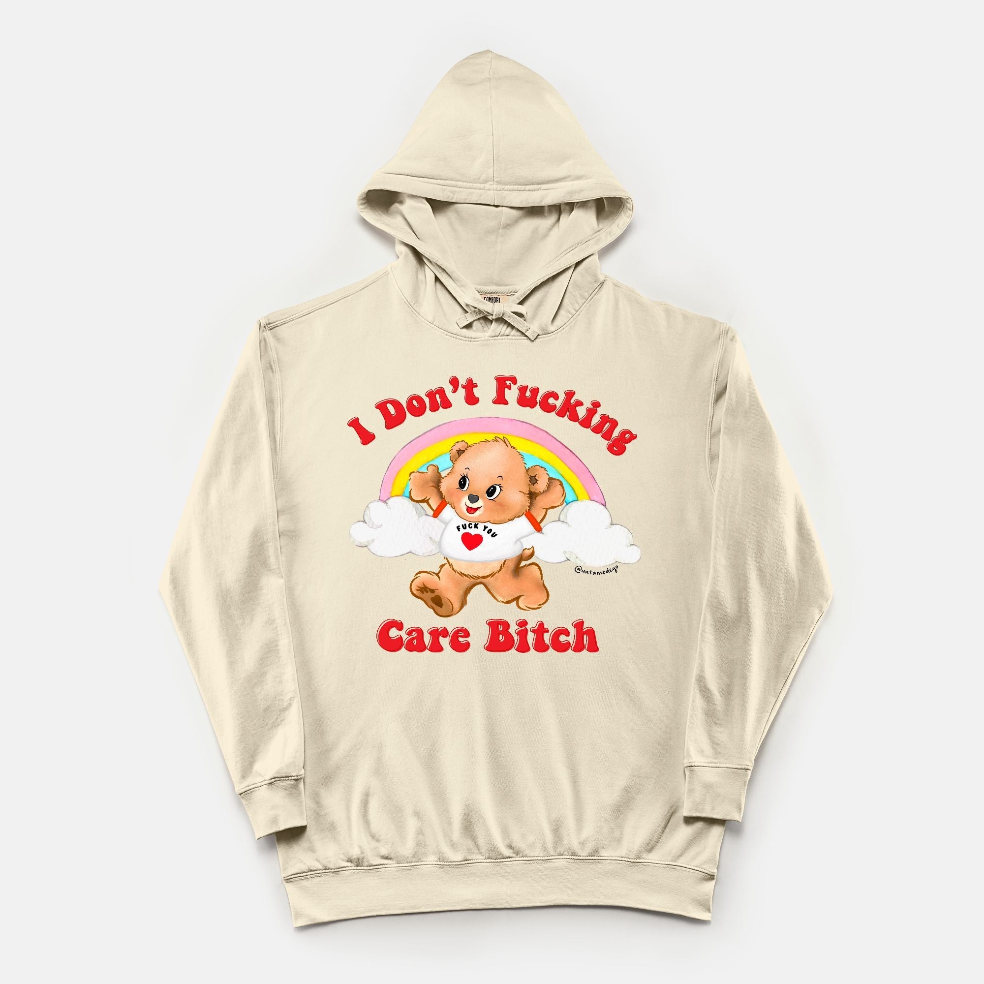 I Don't Fucking Care Bitch Vintage Hoodie - UntamedEgo LLC.