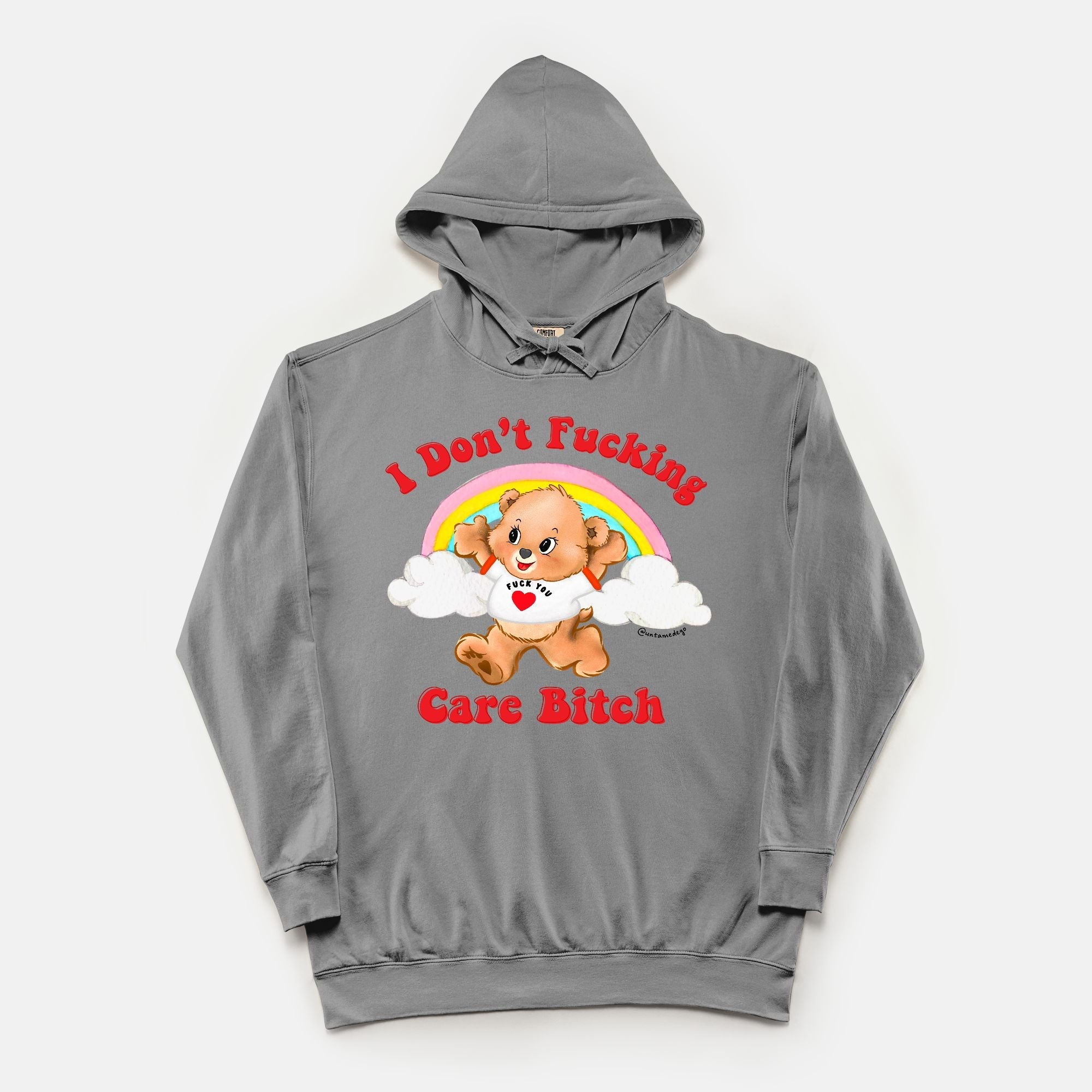 I Don't Fucking Care Bitch Vintage Hoodie - UntamedEgo LLC.