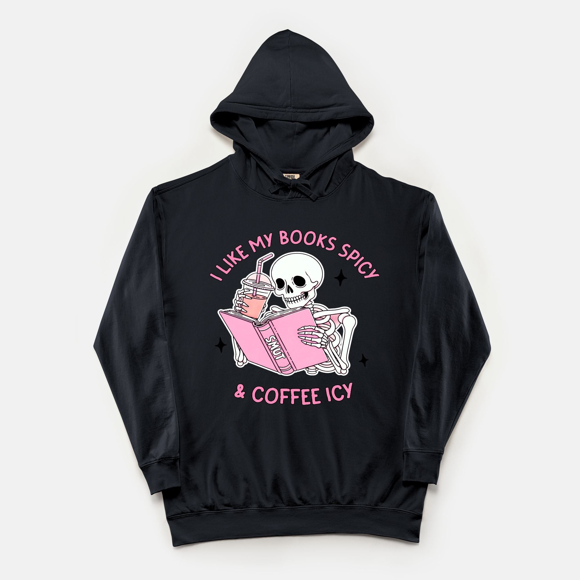 I Like My Books Spicy And Coffee Icy Vintage Wash Hoodie - UntamedEgo LLC.