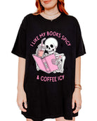 I Like My Books Spicy & Coffee Icy Tee - UntamedEgo LLC.