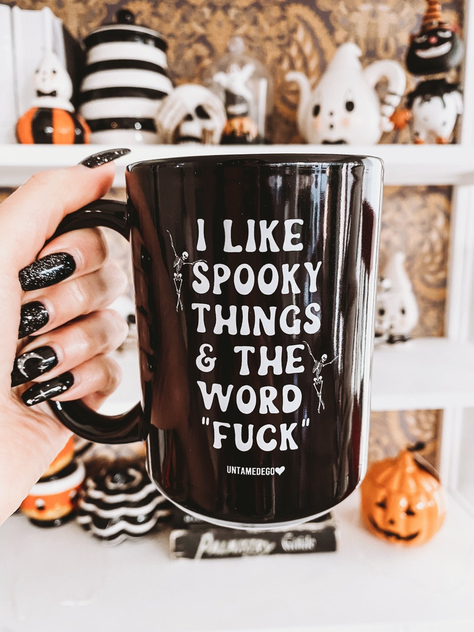 I Like Spooky Things & The Word Fuck Halloween Mug - UntamedEgo LLC.