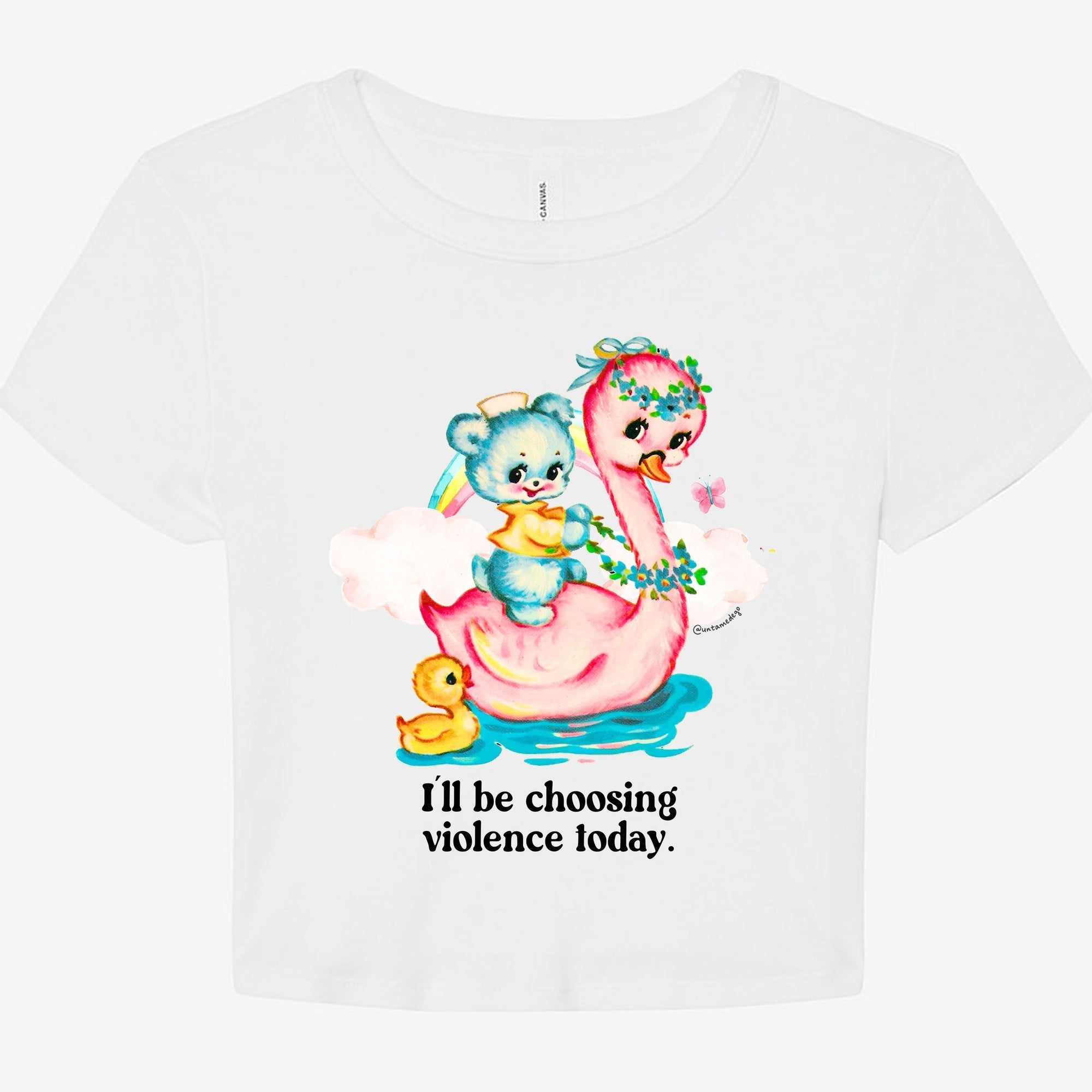 I'll Be Choosing Violence Today Graphic Baby Tee - UntamedEgo LLC.