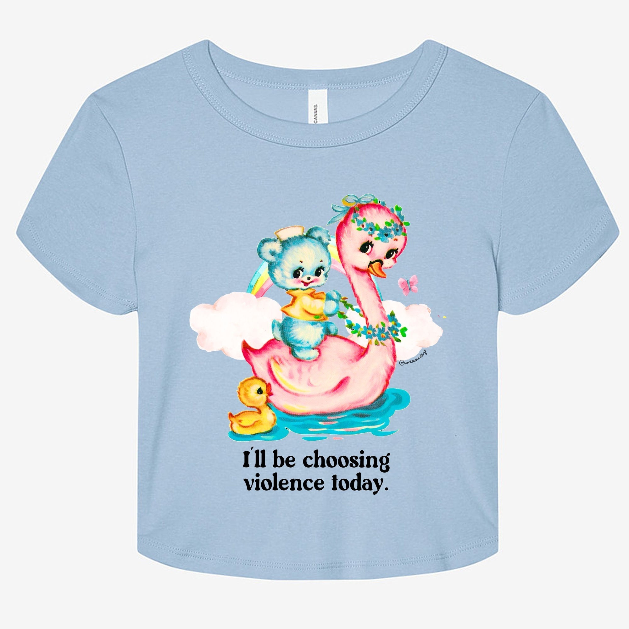 I'll Be Choosing Violence Today Graphic Baby Tee - UntamedEgo LLC.
