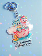 I’ll Be Choosing Violence Today | Holographic Acrylic Keychain - UntamedEgo LLC.