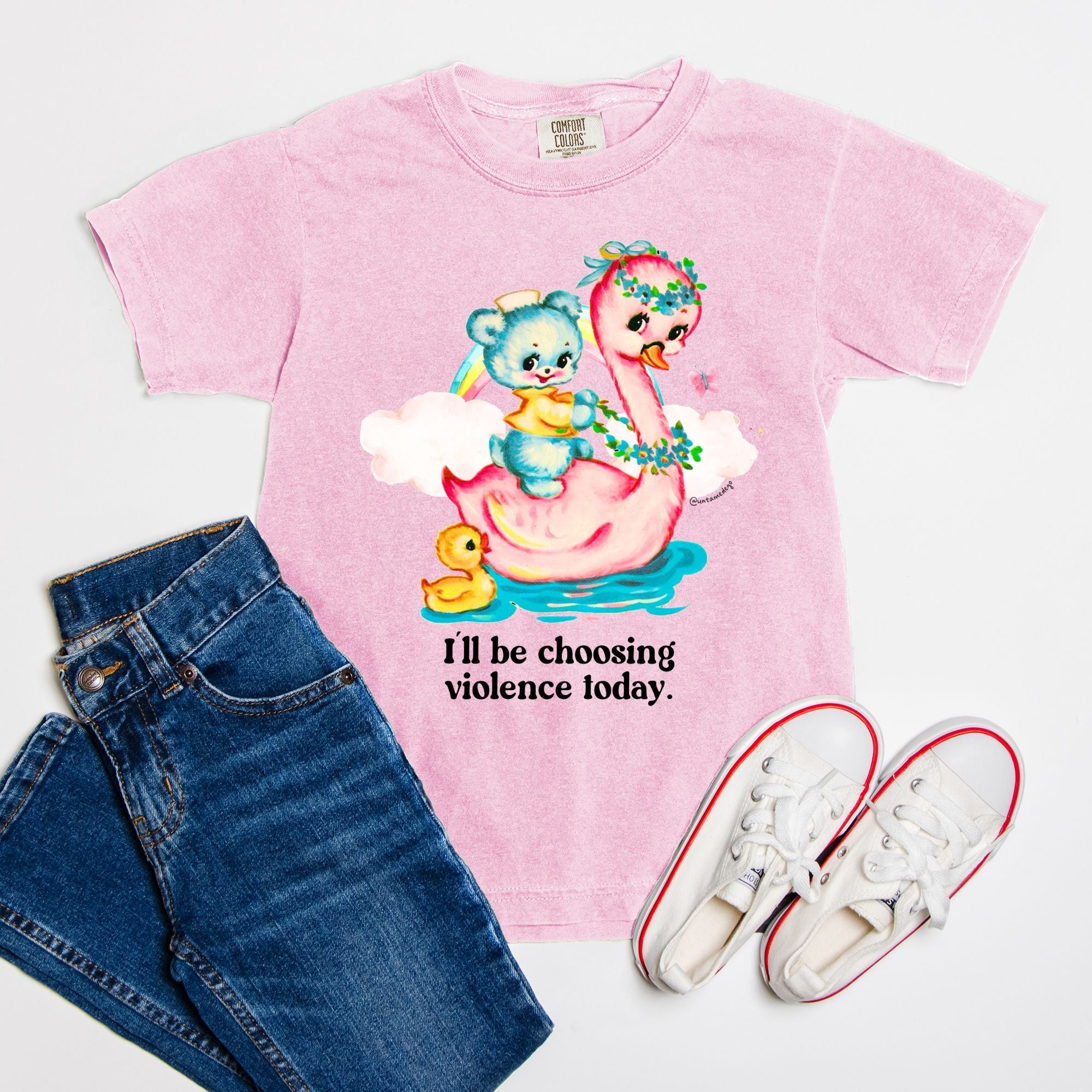 I'll Be Choosing Violence Today Youth Tee - UntamedEgo LLC.