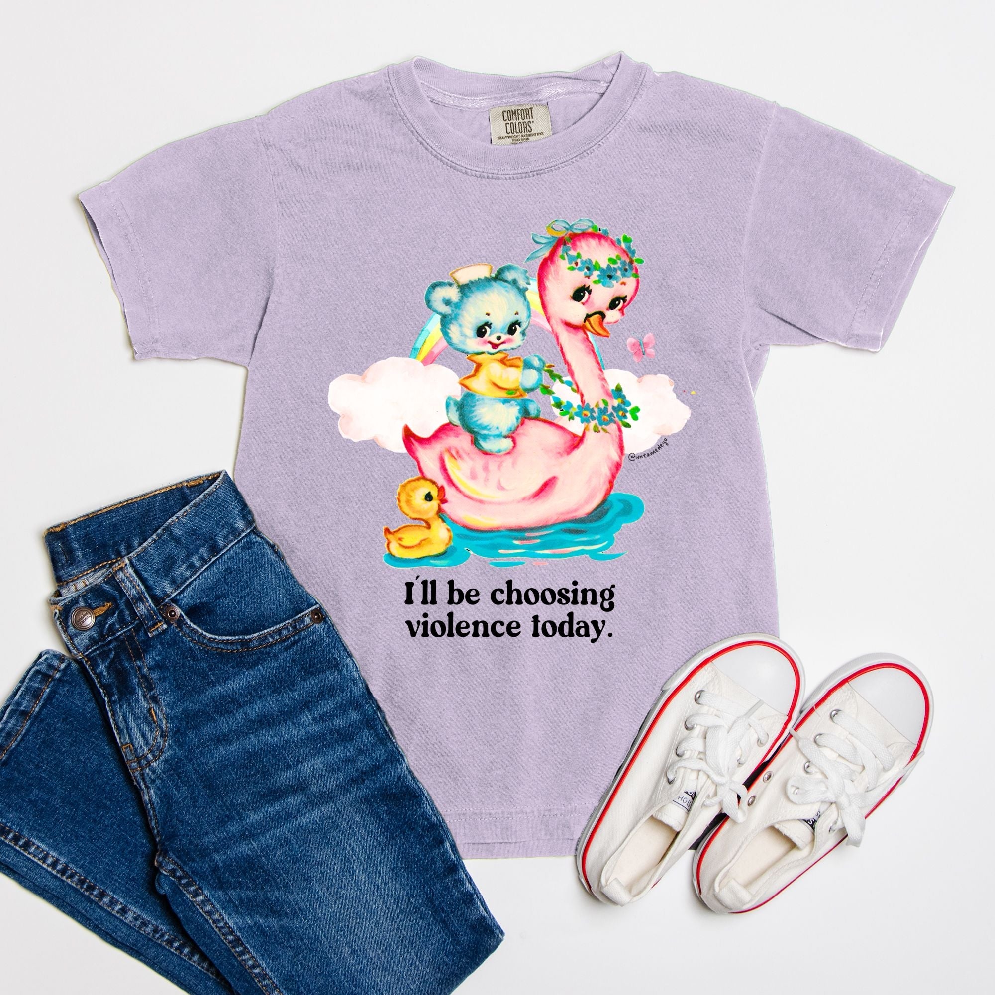 I'll Be Choosing Violence Today Youth Tee - UntamedEgo LLC.