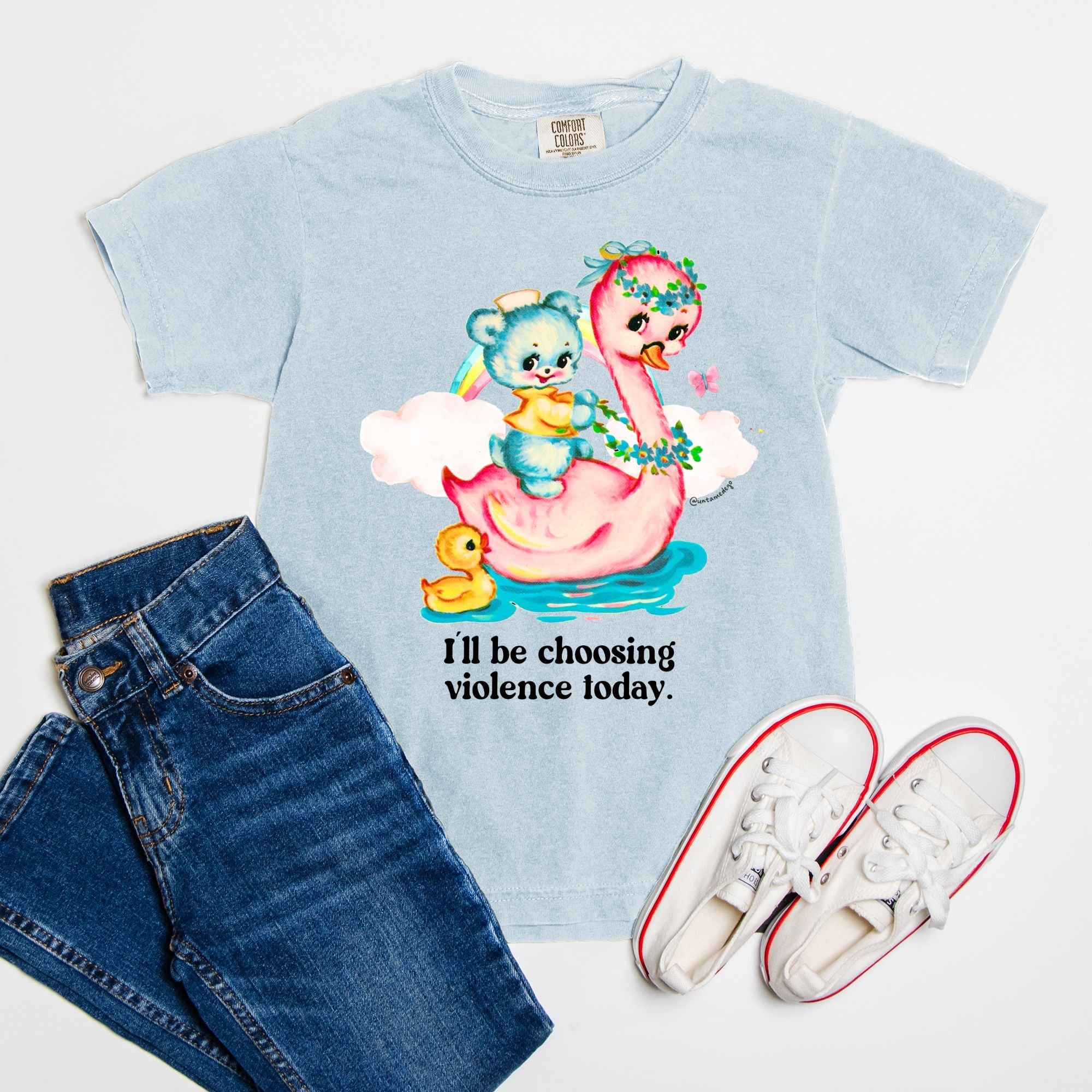 I'll Be Choosing Violence Today Youth Tee - UntamedEgo LLC.