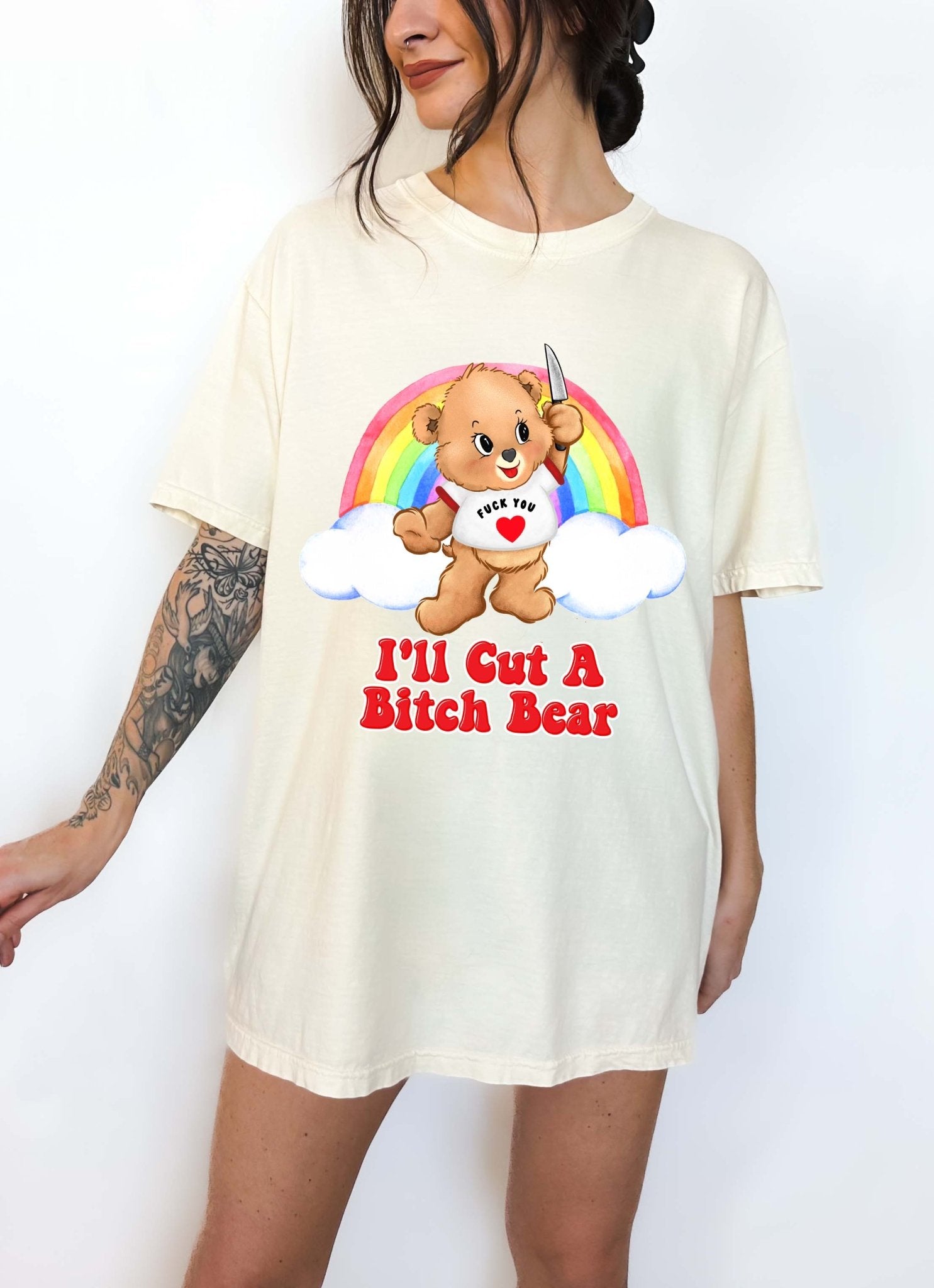 I'll Cut A Bitch Bear Tee - UntamedEgo LLC.