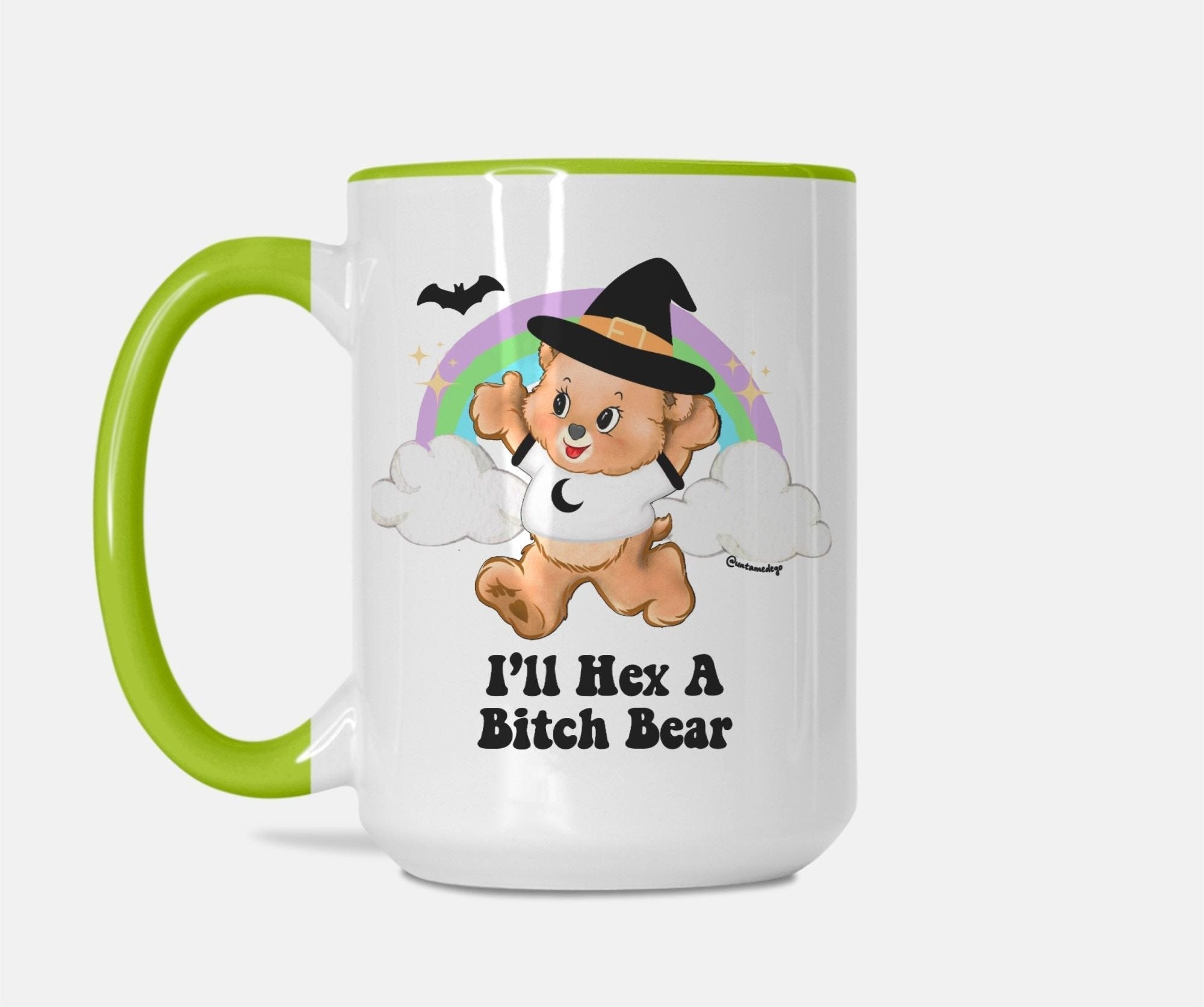 I'll Hex A Bitch Bear Lolly The Bear Halloween Mug - UntamedEgo LLC.