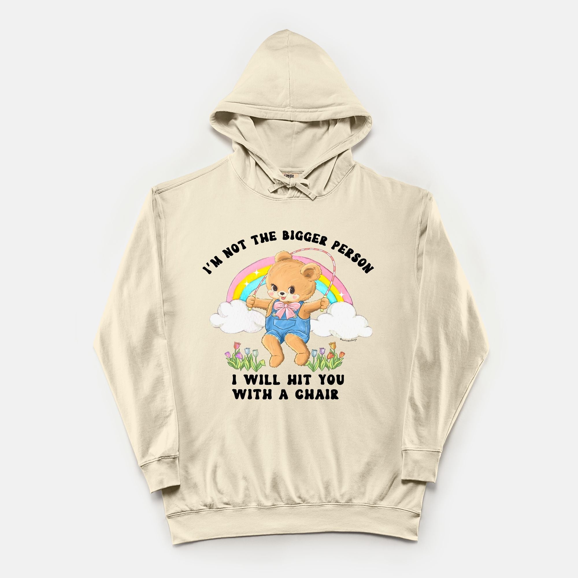 I'm Not The Bigger Person I Will Hit You With A Chair Vintage Hoodie - UntamedEgo LLC.