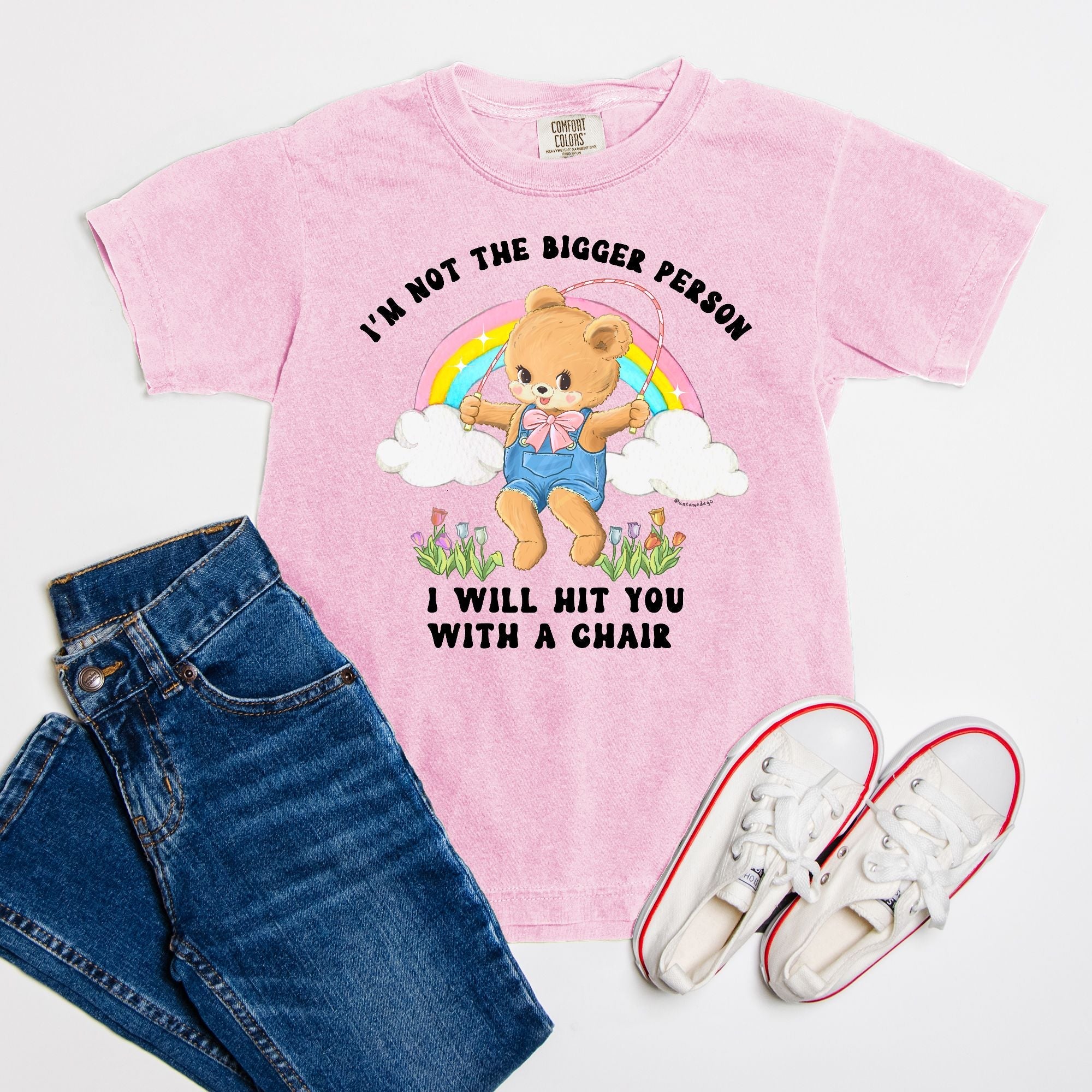 I'm Not The Bigger Person I Will Hit You With A Chair Youth Tee - UntamedEgo LLC.