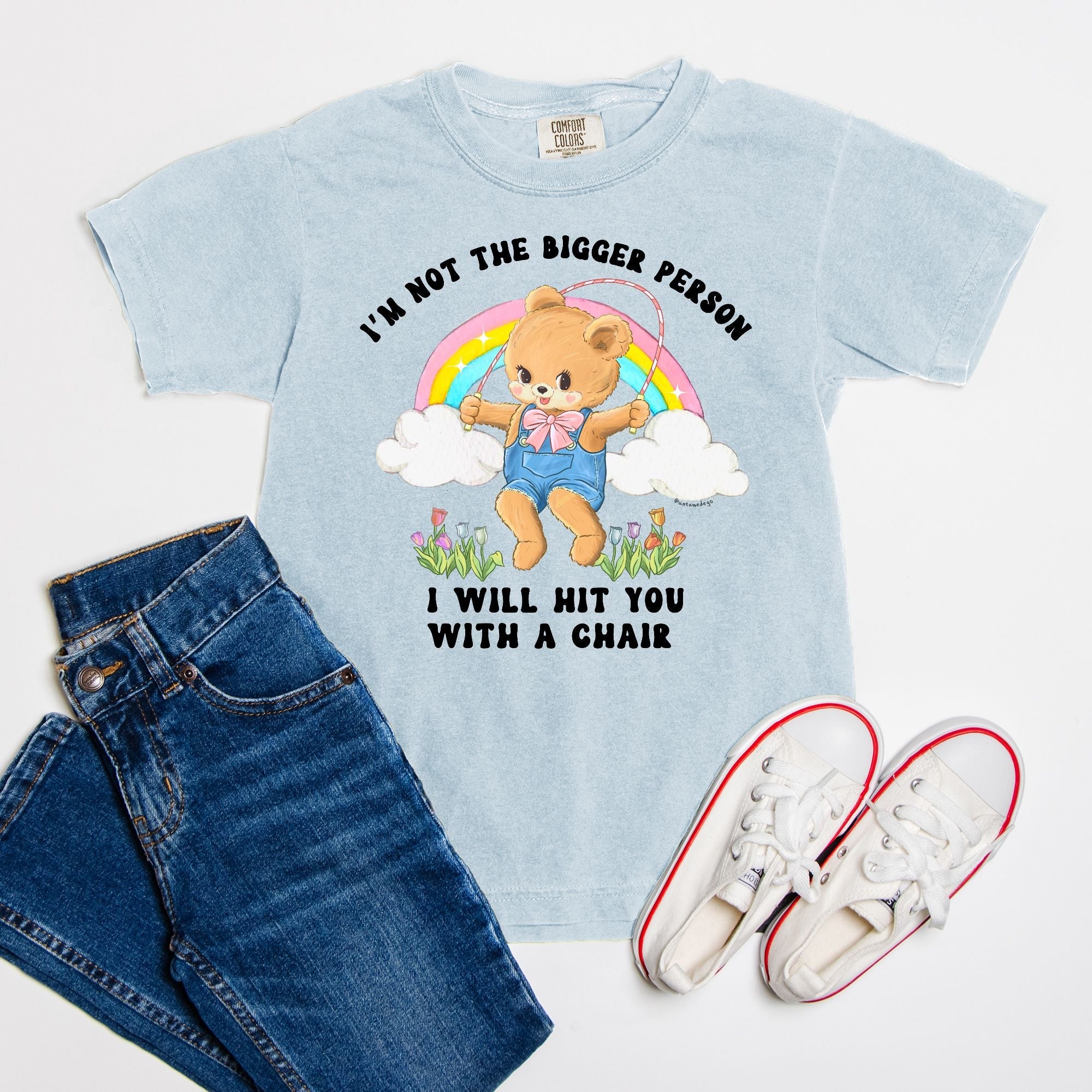 I'm Not The Bigger Person I Will Hit You With A Chair Youth Tee - UntamedEgo LLC.