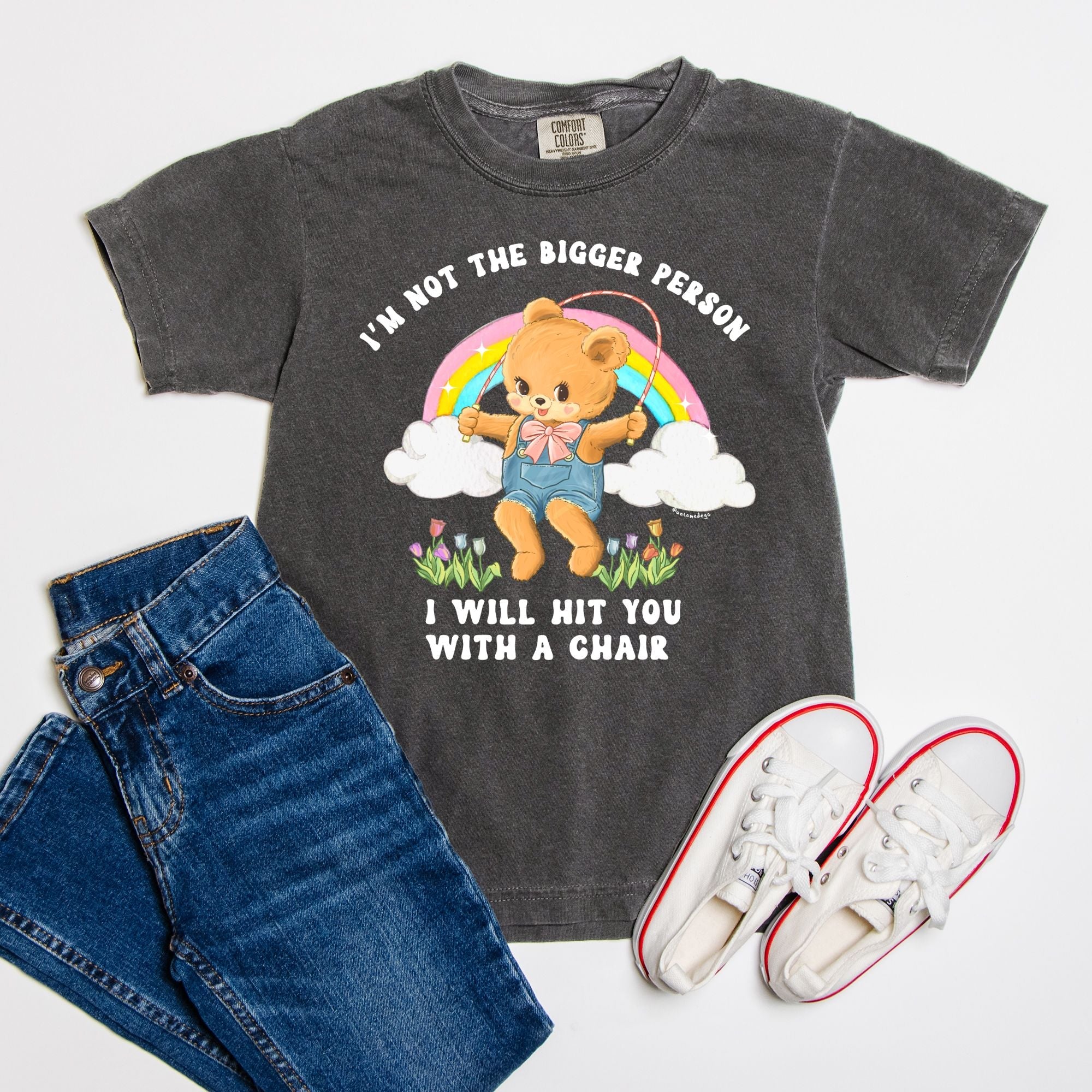I'm Not The Bigger Person I Will Hit You With A Chair Youth Tee - UntamedEgo LLC.