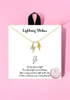 Lighting Strikes 18k Gold Dipped Necklace - UntamedEgo LLC.
