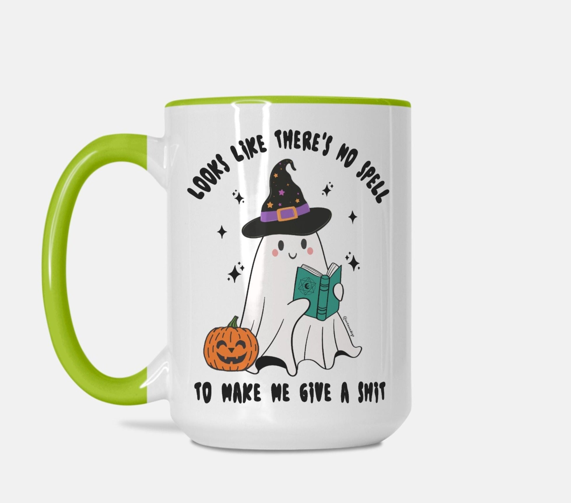 Looks Like There's No Spell To Make Me Give A Shit Halloween Mug - UntamedEgo LLC.