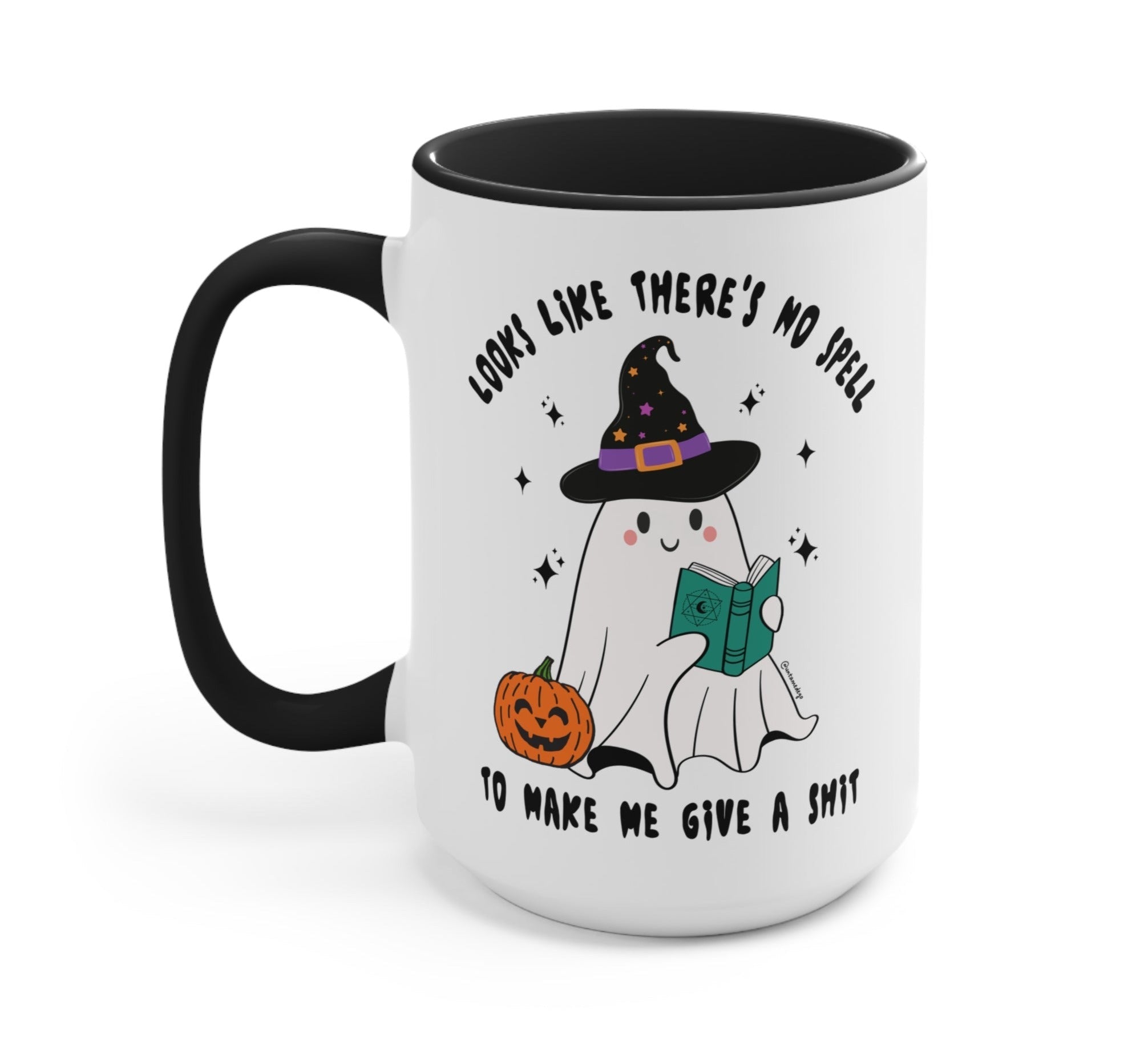 Looks Like There's No Spell To Make Me Give A Shit Halloween Mug - UntamedEgo LLC.