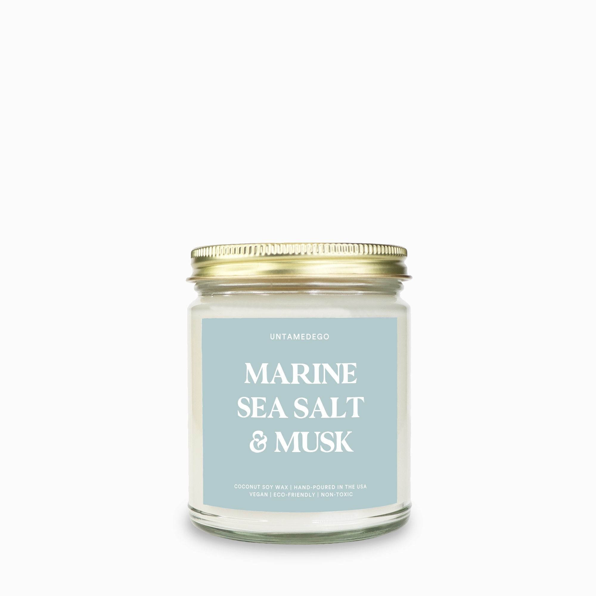 Marine Sea Salt & Musk Candle - UntamedEgo LLC.