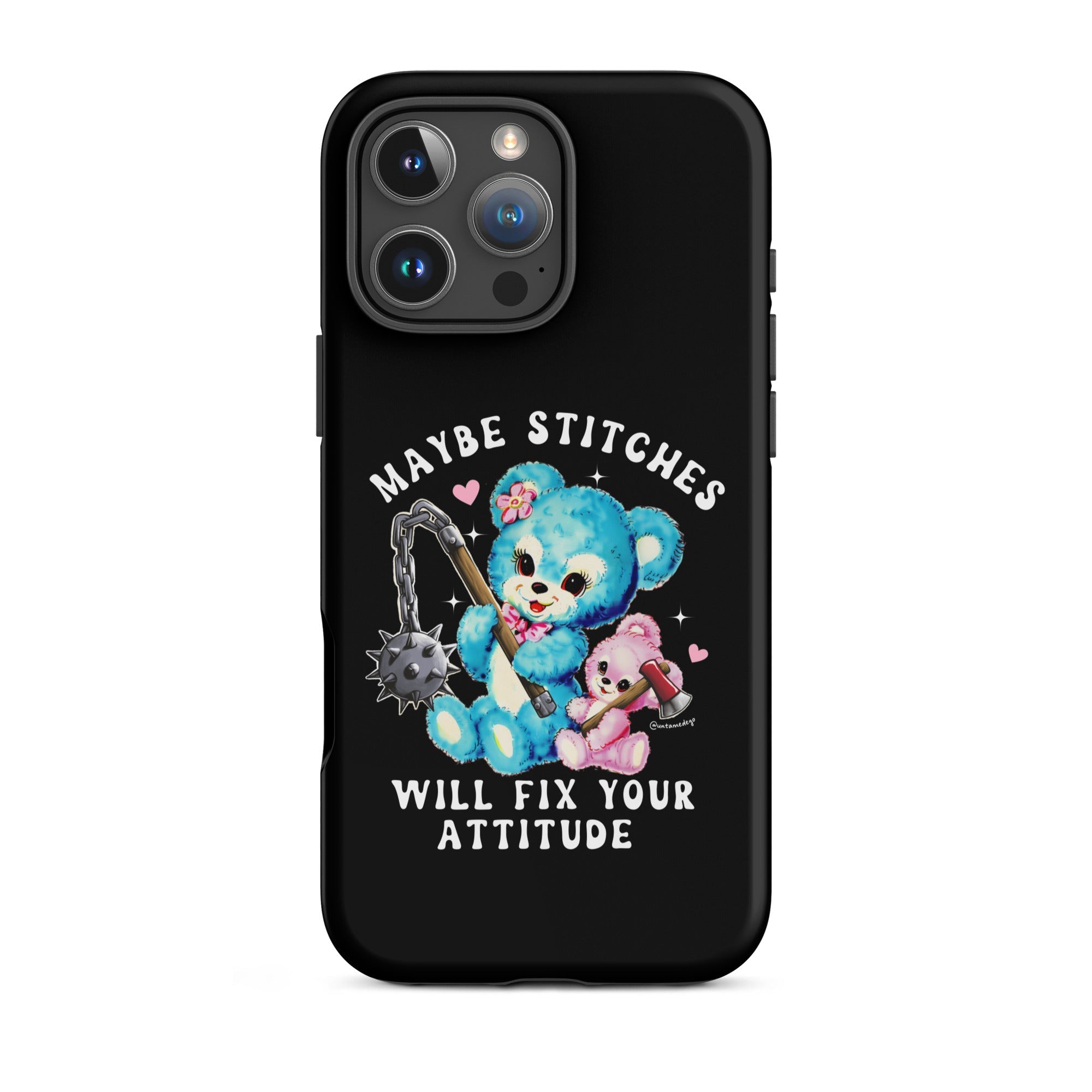 Maybe Stitches Will Fix Your Attitude Tough Case for iPhone® - UntamedEgo LLC.