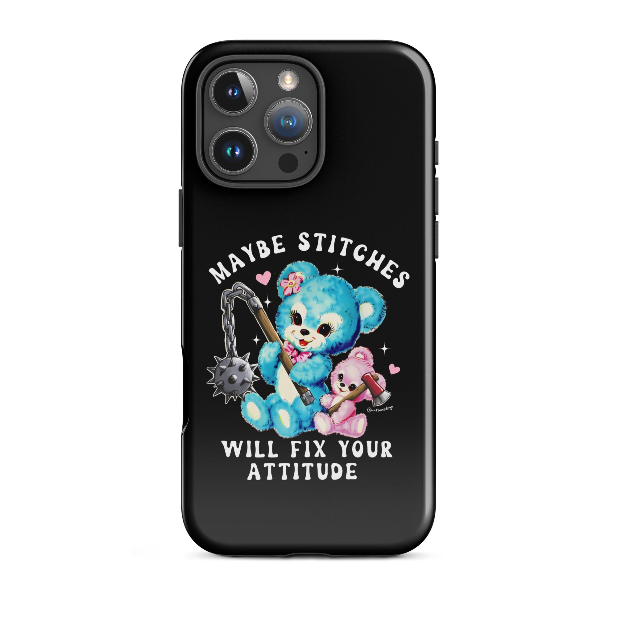 Maybe Stitches Will Fix Your Attitude Tough Case for iPhone® - UntamedEgo LLC.