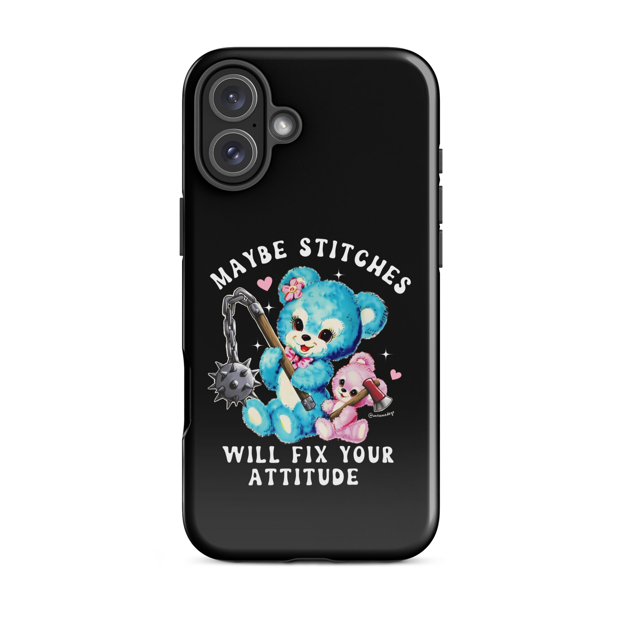 Maybe Stitches Will Fix Your Attitude Tough Case for iPhone® - UntamedEgo LLC.