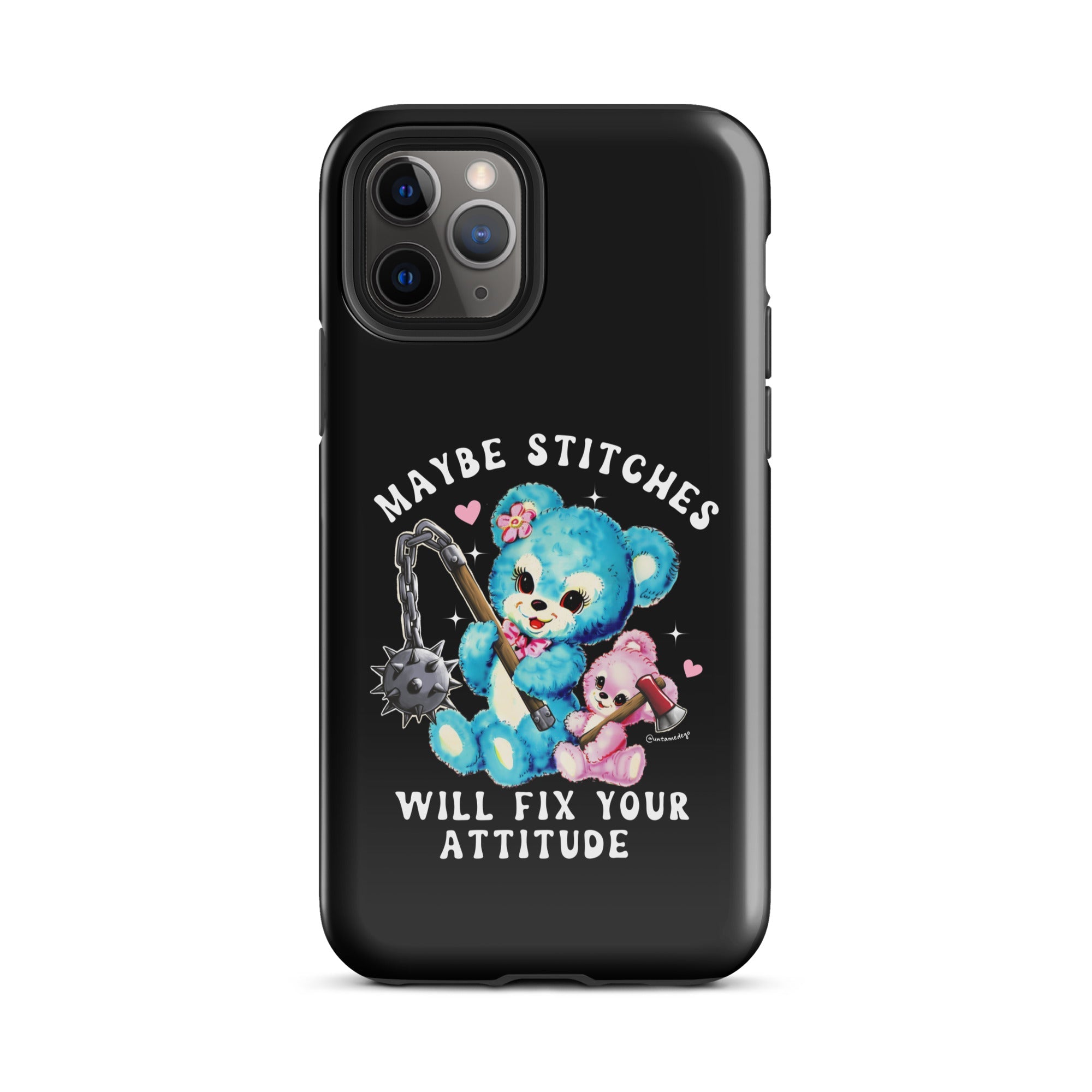 Maybe Stitches Will Fix Your Attitude Tough Case for iPhone® - UntamedEgo LLC.
