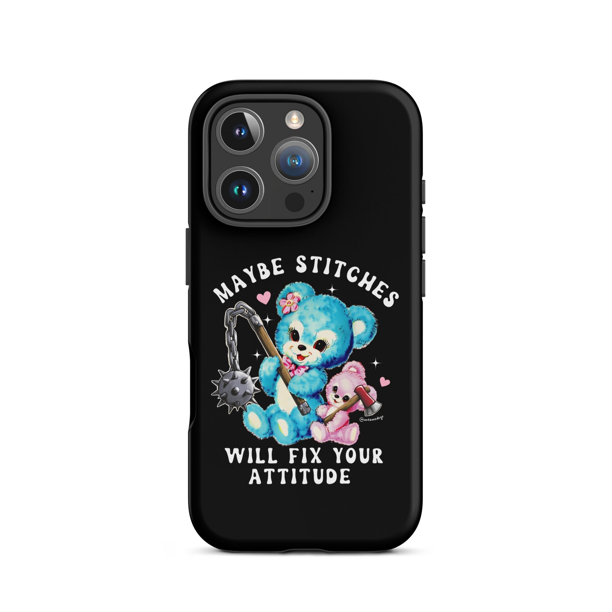Maybe Stitches Will Fix Your Attitude Tough Case for iPhone® - UntamedEgo LLC.