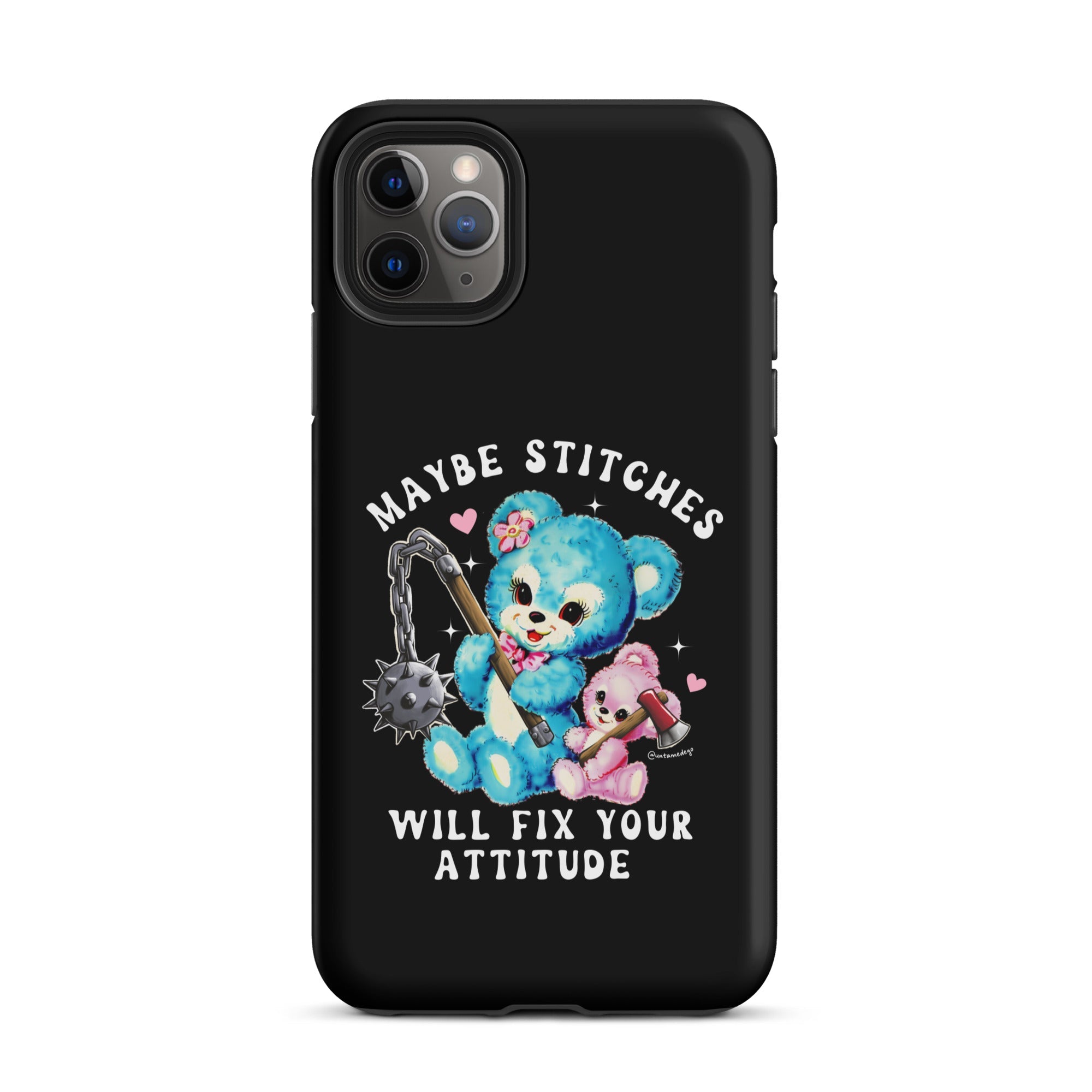 Maybe Stitches Will Fix Your Attitude Tough Case for iPhone® - UntamedEgo LLC.
