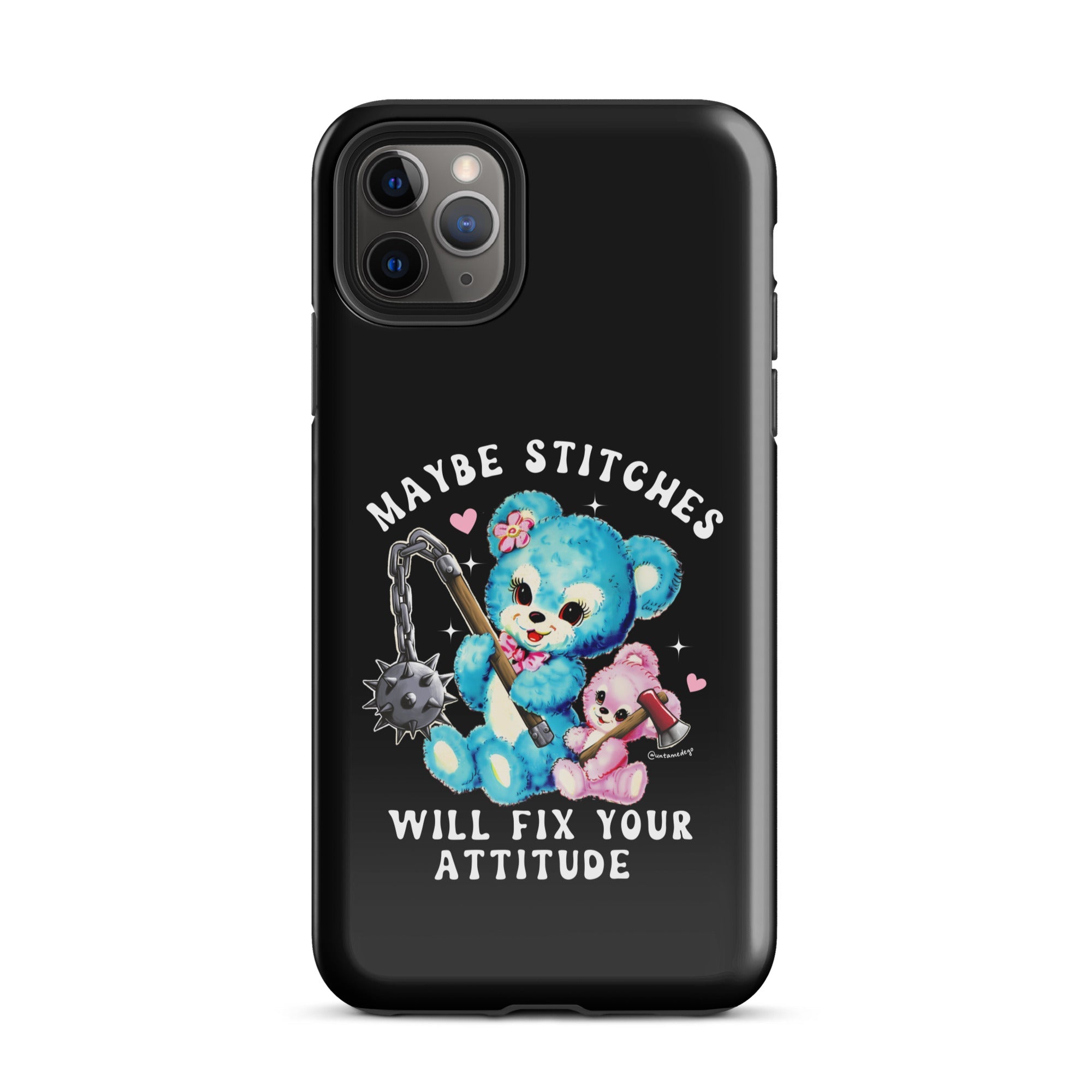 Maybe Stitches Will Fix Your Attitude Tough Case for iPhone® - UntamedEgo LLC.
