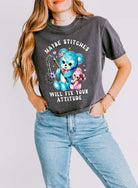 Maybe Stitches Will Fix Your Attitude Women's Boxy Tee - UntamedEgo LLC.