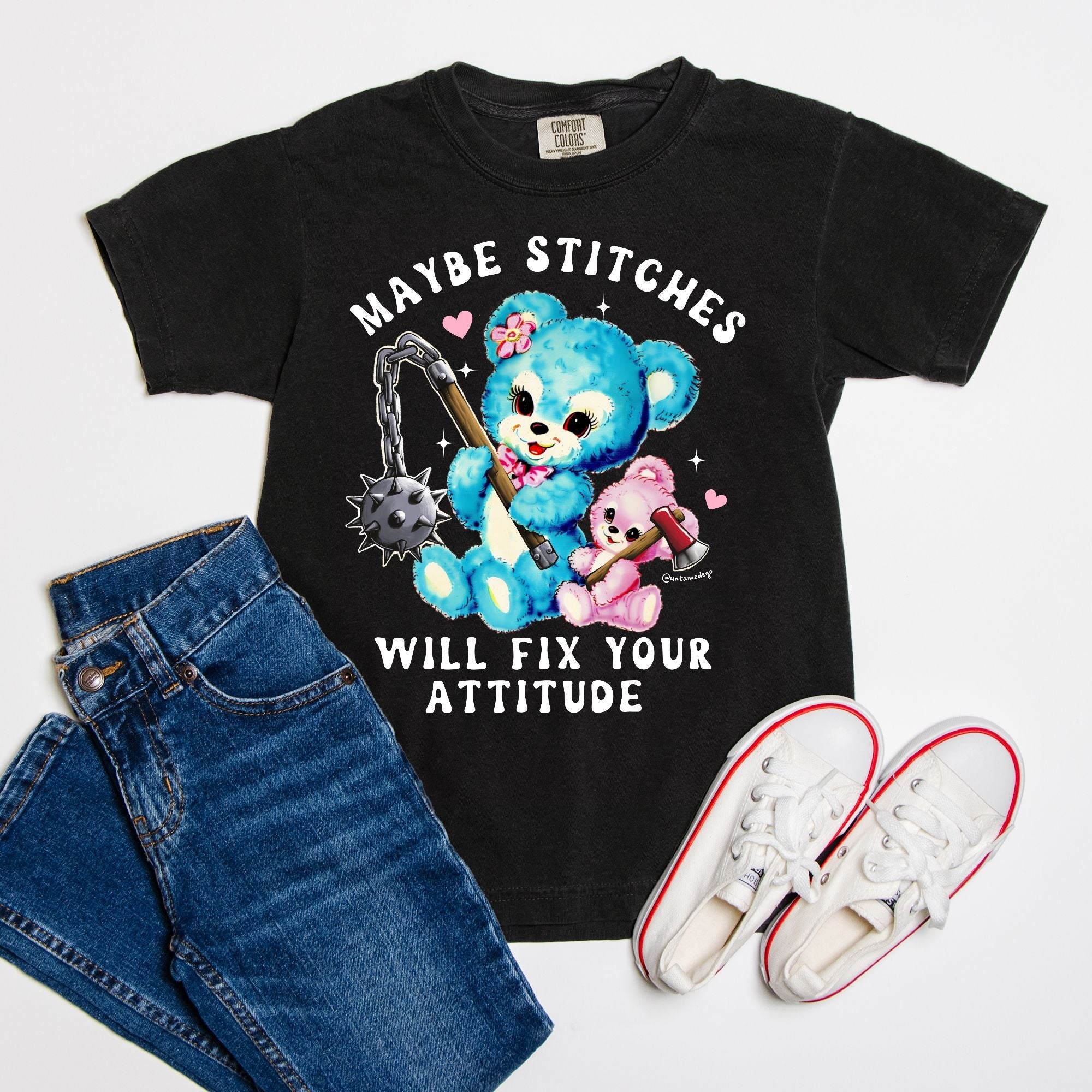 Maybe Stitches Will Fix Your Attitude Youth Tee - UntamedEgo LLC.