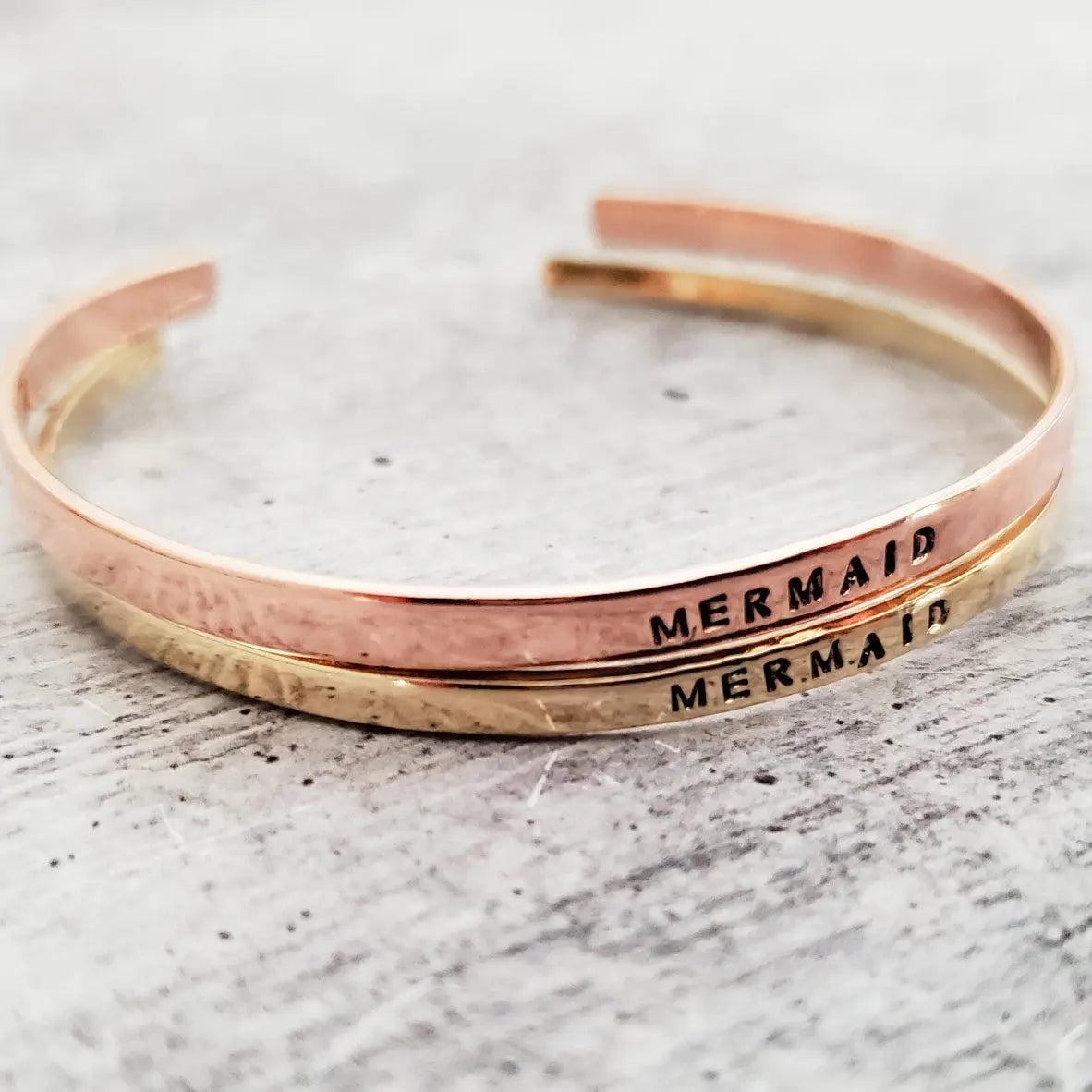 MERMAID Skinny Cuff Bracelet by Salt and Sparkle - UntamedEgo LLC.