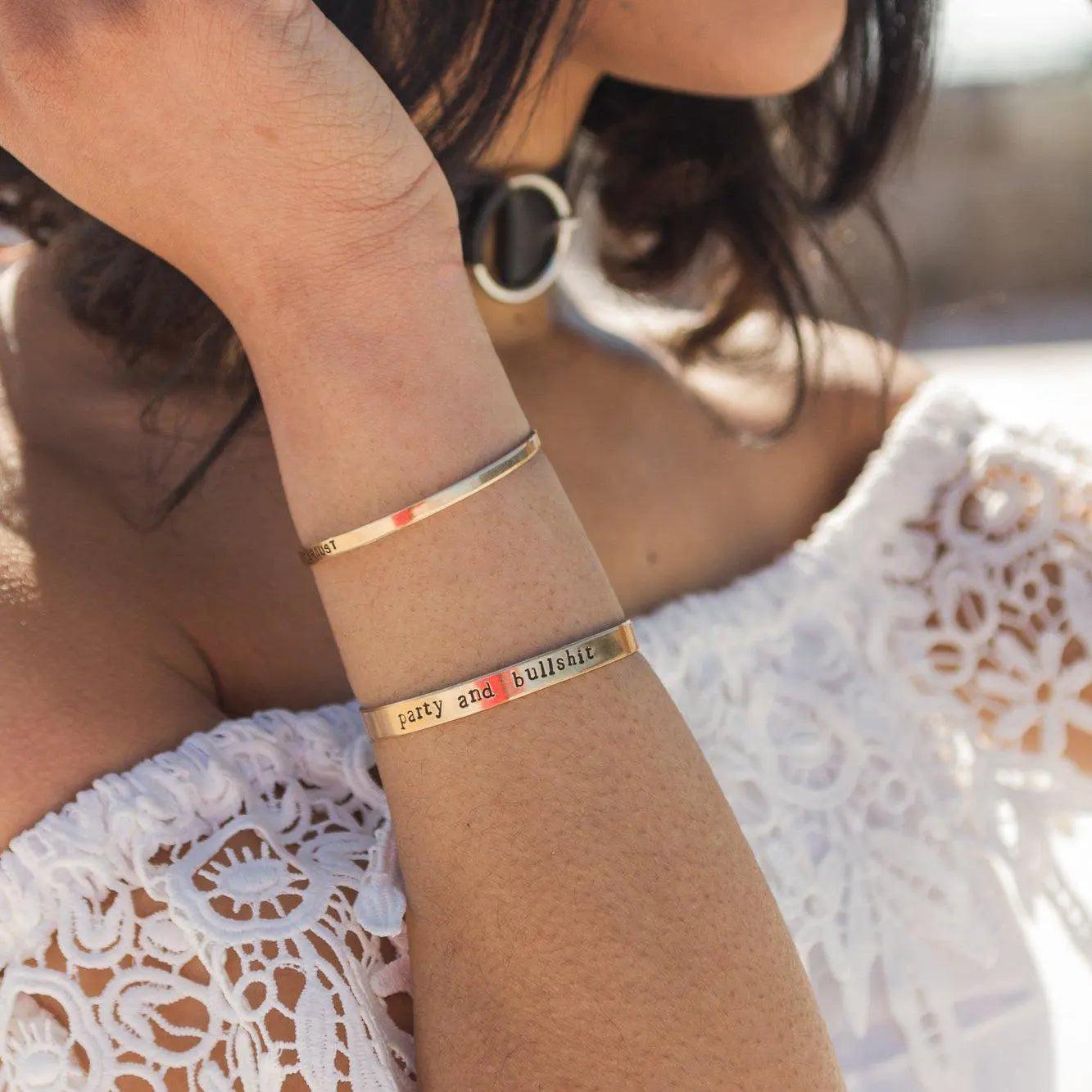 MERMAID Skinny Cuff Bracelet by Salt and Sparkle - UntamedEgo LLC.