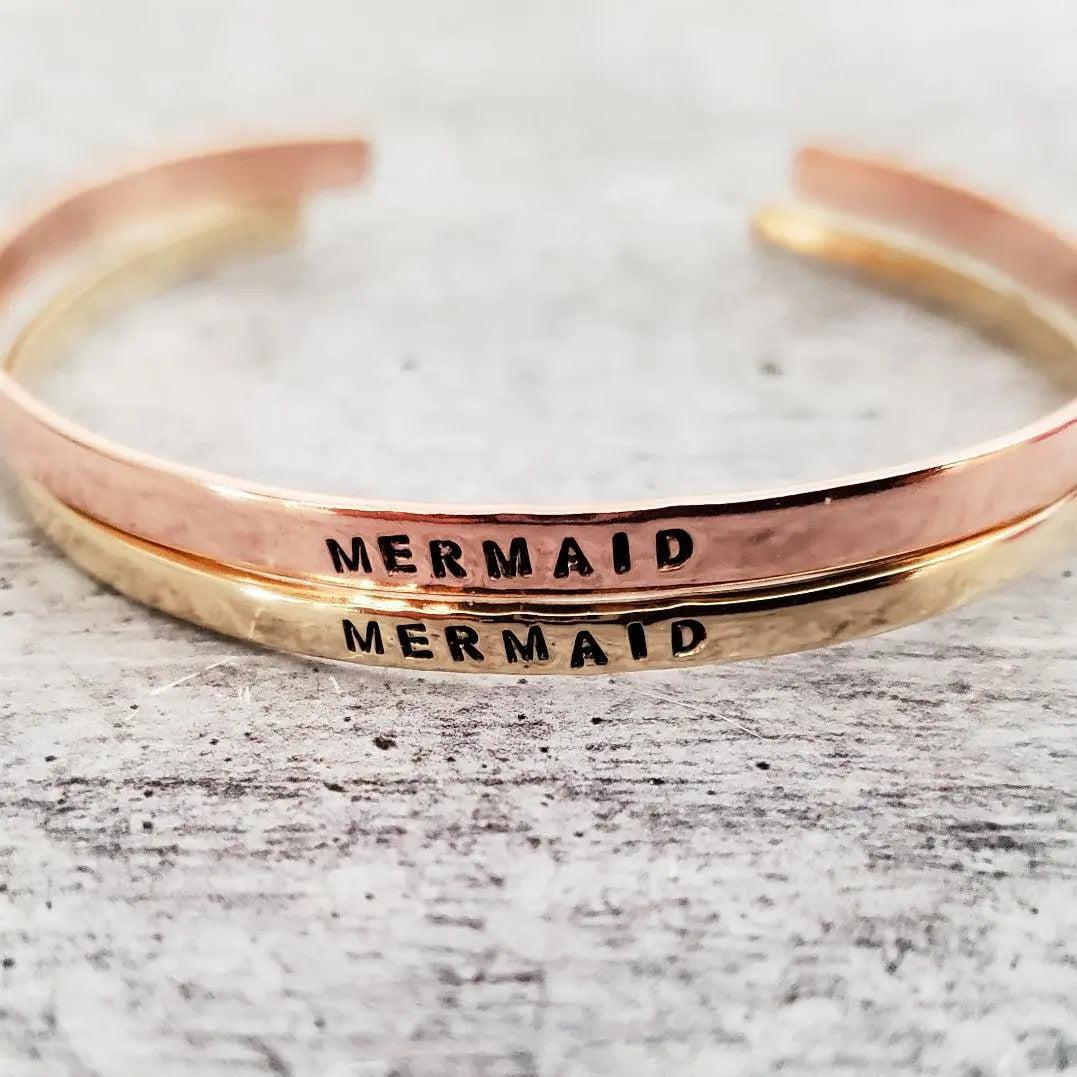 MERMAID Skinny Cuff Bracelet by Salt and Sparkle - UntamedEgo LLC.