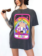 Middle Finger Raimbow Tarot Graphic Tee - UntamedEgo LLC.