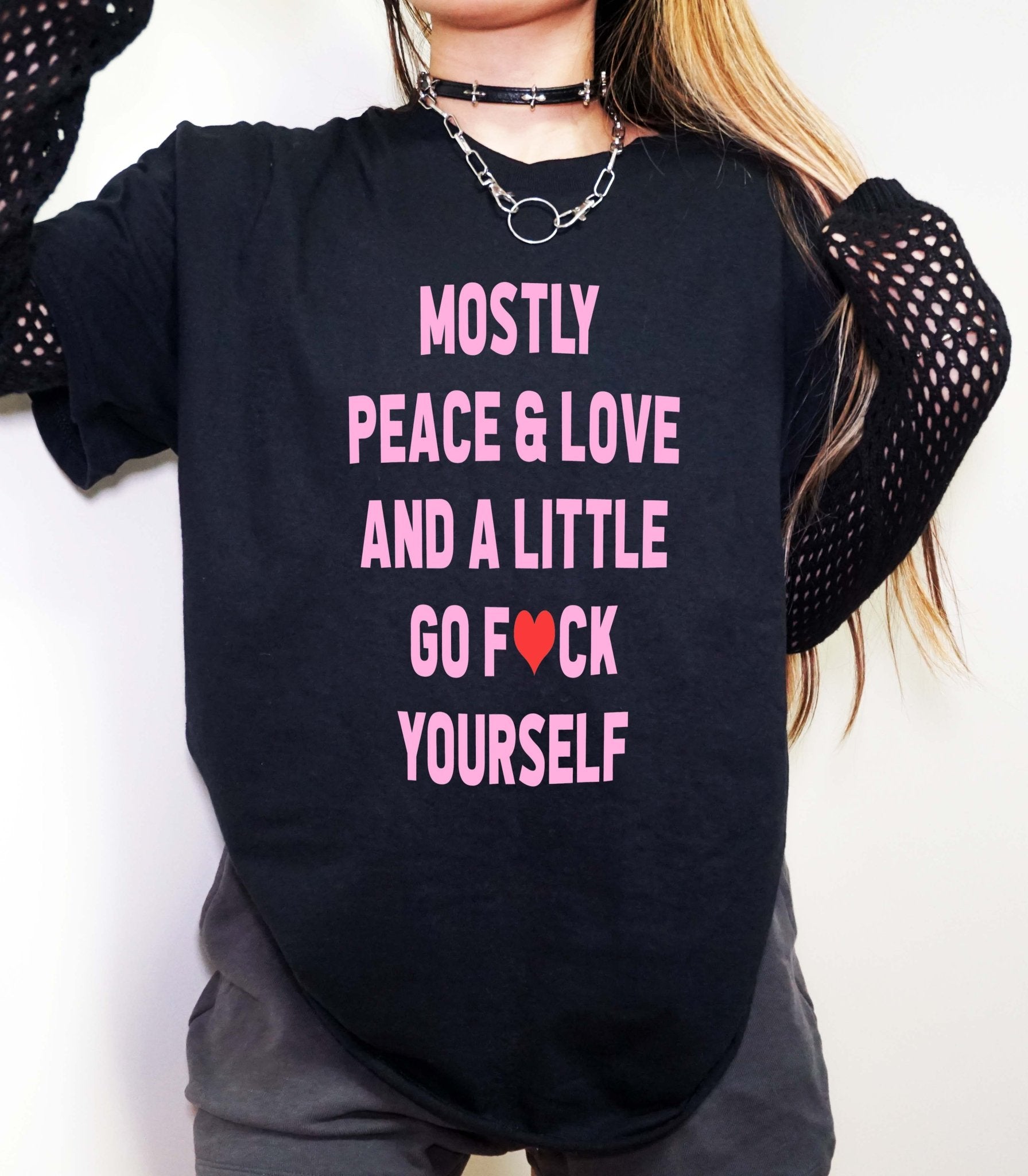 Mostly Peace & Love Tee - UntamedEgo LLC.