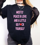 Mostly Peace & Love Tee - UntamedEgo LLC.