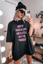 Mostly Peace & Love Tee - UntamedEgo LLC.