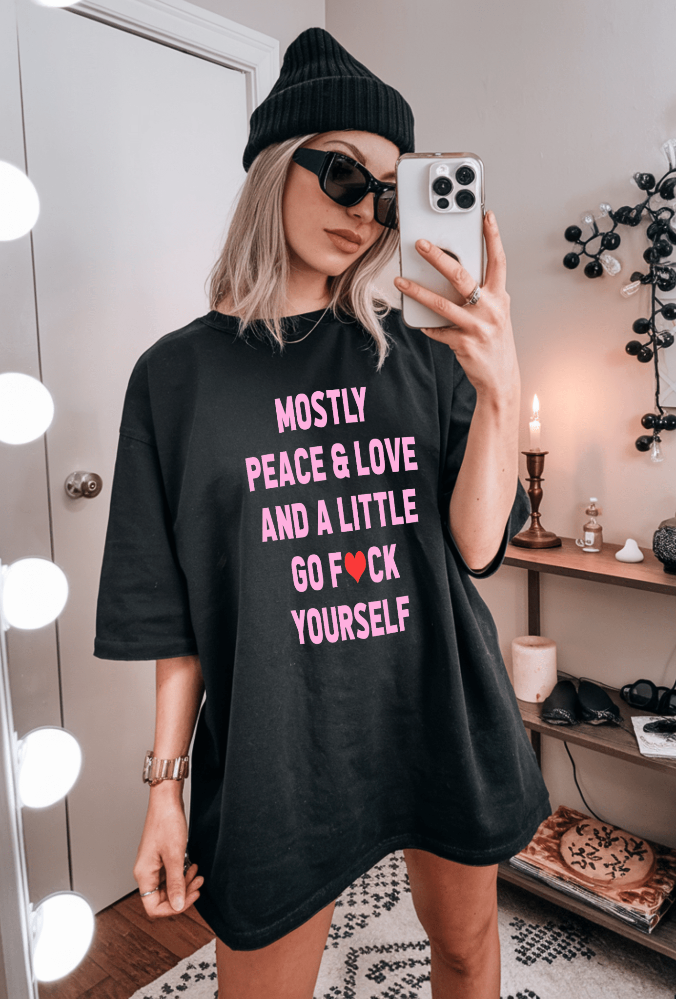 Mostly Peace & Love Tee - UntamedEgo LLC.
