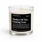 Mother Of The Fucking Year Glass Candle - UntamedEgo LLC.