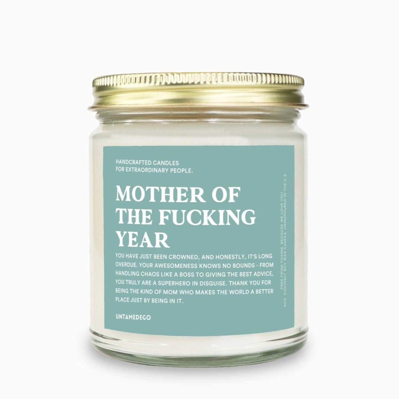 Mother Of The Fucking Year Message Candle - UntamedEgo LLC.