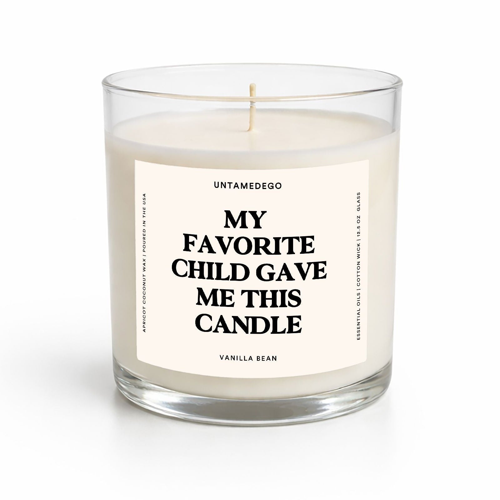 My Favorite Child Gave Me This Candle Glass Candle - UntamedEgo LLC.