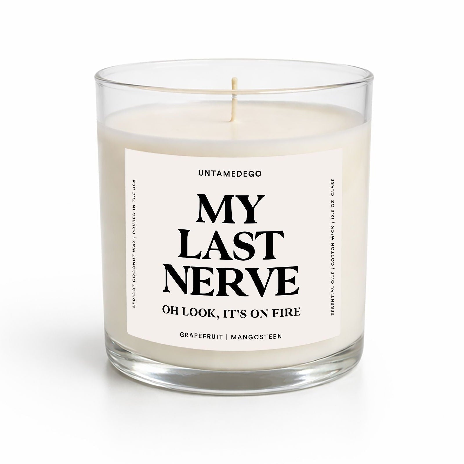 My Last Nerve Glass Candle - UntamedEgo LLC.