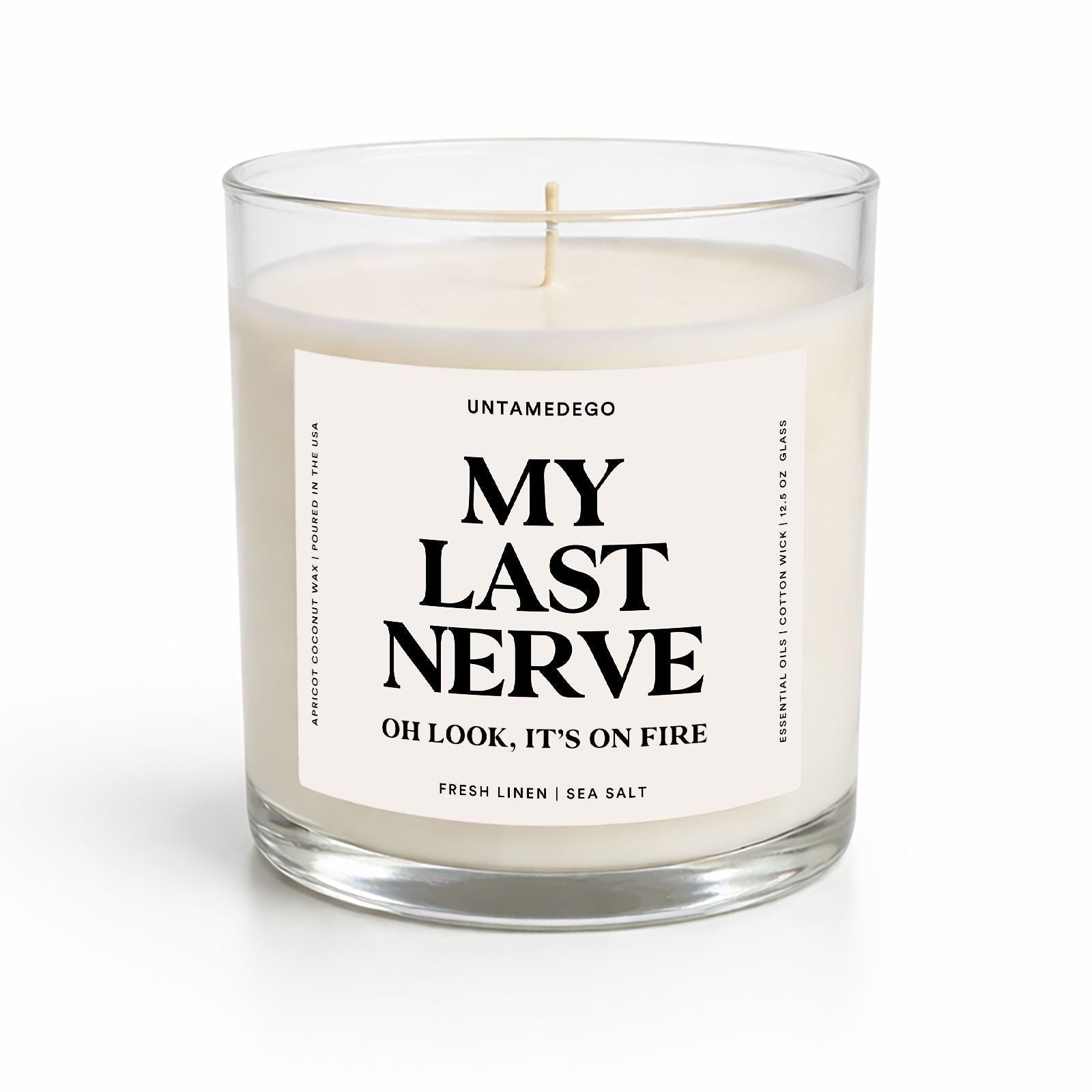 My Last Nerve Glass Candle - UntamedEgo LLC.
