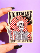 Nightmare Before Coffee Halloween Sticker - UntamedEgo LLC.