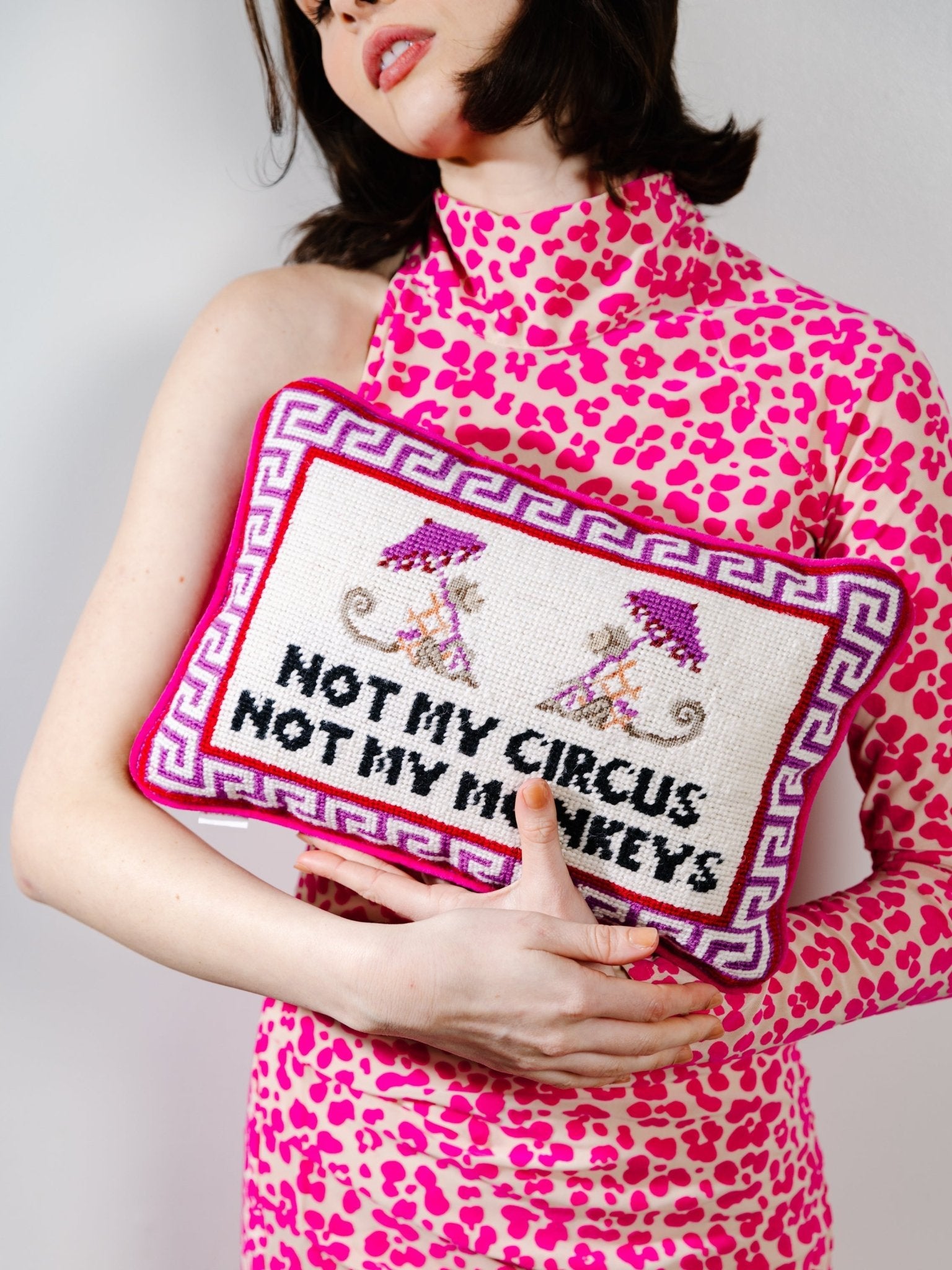 Not My Circus Needlepoint Pillow - UntamedEgo LLC.