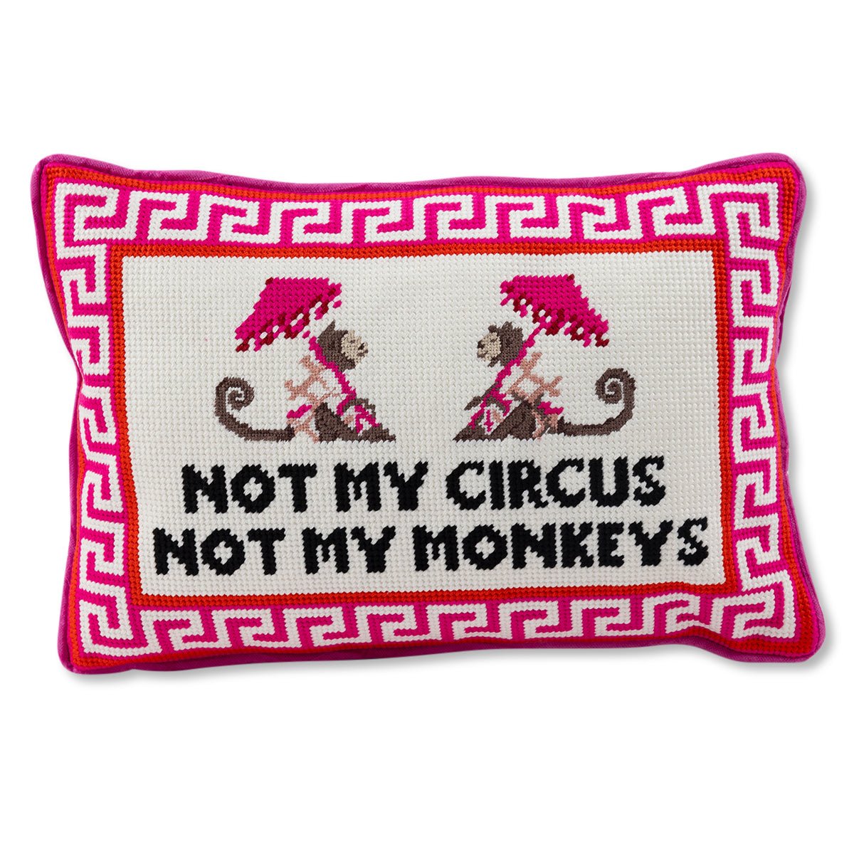 Not My Circus Needlepoint Pillow - UntamedEgo LLC.