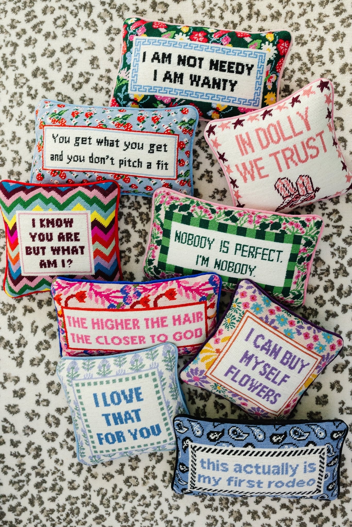 Not Needy Needlepoint Pillow - UntamedEgo LLC.