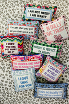 Not Needy Needlepoint Pillow - UntamedEgo LLC.